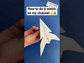 Paper Airplane that Flies Like an Arrow | Origami Airplane #shorts
