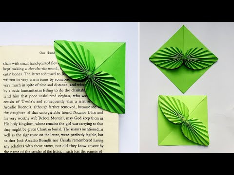 Easy Origami Bookmark Corner 