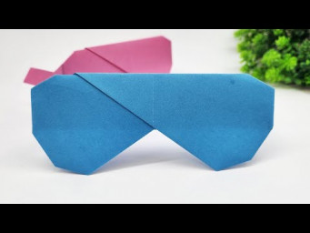 How To Make Paper Sunglasses Without Glue and Scissor | Paper Folding Crafts | Paper Craft