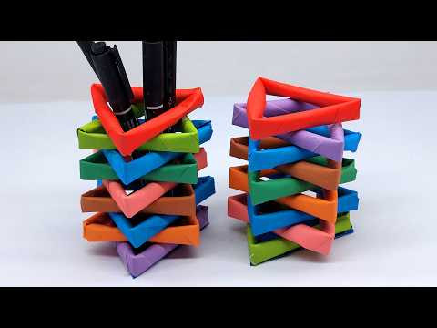 How to Make Pen Holder | Easy Glitter Paper Desk Organizer DIY How to Make Pen Holder | Easy Glitter Paper Desk Organizer DIY