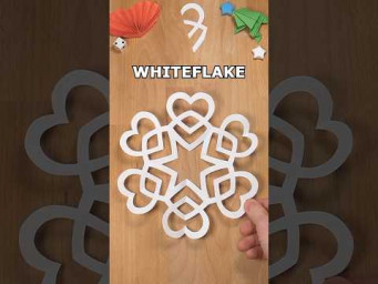 HOW TO CUT A WHITEFLAKE SNOWFLAKE OUT OF PAPER ❄ inclArt