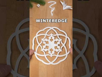 PAPER SNOWFLAKE WINTEREDGE EDGE TUTORIAL | TOP CHRISTMAS DECOR IDEAS INCLART #diy
