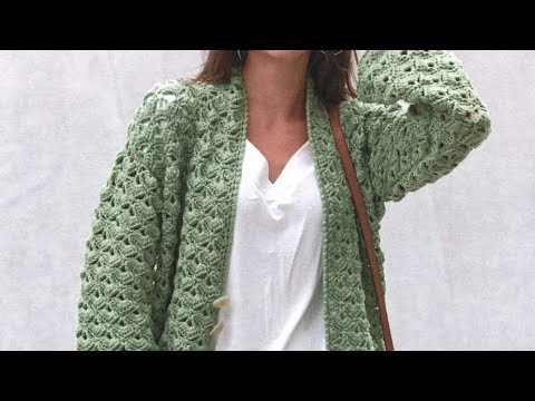 Crochet pattern for cardigan - Узор крючком для кардигана Crochet pattern for cardigan - Узор крючком для кардигана