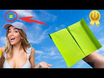 Fast & Easy Paper Plane That Breaks Distance Records! 1100 Feet!