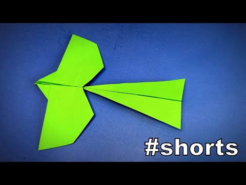 How to Make a Paper Airplane Bird | Origami Airplane | Origami Bird | Easy Origami ART #shorts