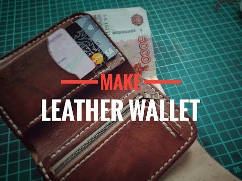 Видео про творчество - Кошелек из кожи своими руками. DIY leather wallet