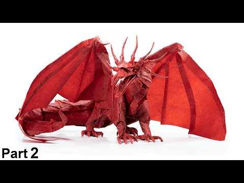Origami Ancient Dragon tutorial 4K (Satoshi Kamiya) part 2 折り紙 エンシェントドラゴン Origami Ancient Dragon tutorial 4K (Satoshi Kamiya) part 2 折り紙 エンシェントドラゴン