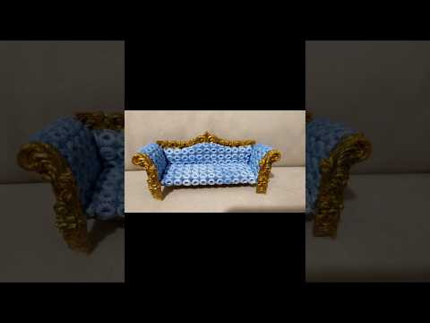 Диван для кукол. Dollhouse, DIY Диван для кукол. Dollhouse, DIY