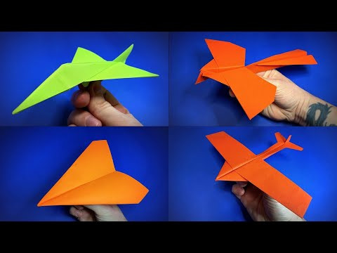 Best 3 Paper Airplanes, Jet Fighter, Glider, Bird | How to Make a Paper Airplane Best 3 Paper Airplanes, Jet Fighter, Glider, Bird | How to Make a Paper Airplane