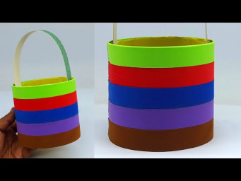 Colorful Home Baskets - How to Make Basket - Home Decoration Craft - DIY