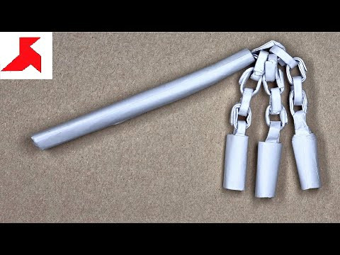 DIY ⛓️ - How to make TRIPLE FLAIL from A4 paper DIY ⛓️ - How to make TRIPLE FLAIL from A4 paper
