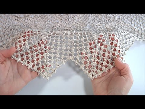 ОЧЕНЬ МИЛО!!! Нежная и простая обвязка крючком полотна из мотивов ОЧЕНЬ МИЛО!!! Нежная и простая обвязка крючком полотна из мотивов