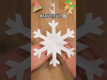 ⚙️BEST PAPER SNOWFLAKE TUTORIAL INCL ART | CHRISTMAS CRAFTS