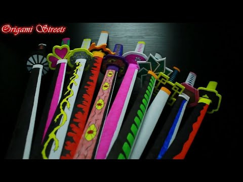Как сделать катану из бумаги Как сделать катану из бумаги