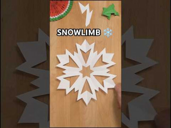EASY TUTORIAL: HOW TO MAKE A SNOWLIMB SNOWFLAKE | HOW TO CUT A SNOWFLAKE OUT OF PAPER