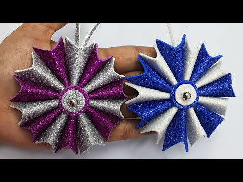 Snowflake Ornaments For Christmas Decoration | Christmas Tree Ornaments | Easy Ideas For Xmas Decor