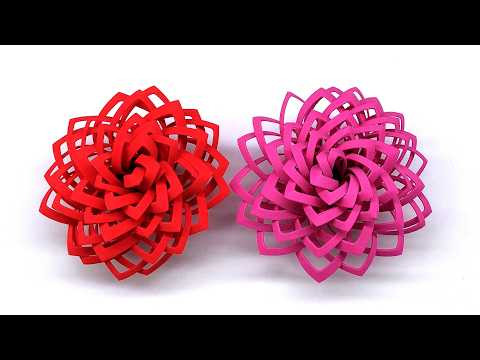 Glitter Paper Flower Tutorial | DIY Home Decoration Step by Step Glitter Paper Flower Tutorial | DIY Home Decoration Step by Step