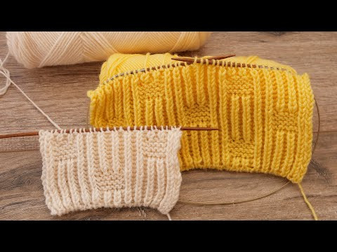 Двухсторонний узор для шарфа из петель бриошь Двухсторонний узор для шарфа из петель бриошь