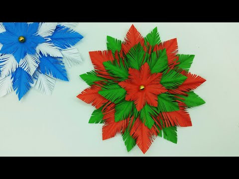 Christmas Snowflakes | Snowflake Making Ideas | Decoration Idea For Christmas | DIY Christmas Crafts