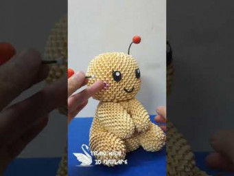 Cute paper ladybug , paper craft idea , 3d origami ladybug  #trannga3dorigami #diy #papercrafts