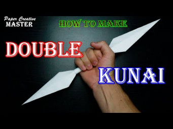 How to make a double kunai from paper (Paper Creative Master)