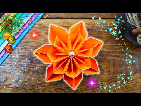Как просто сделать ОБЪЕМНУЮ снежинку ❄️️ из бумаги! Paper Snowflake Как просто сделать ОБЪЕМНУЮ снежинку ❄️️ из бумаги! Paper Snowflake