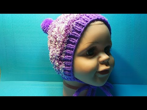 #744 Чепчик для малыша из пряжи зигзаг/ шапочка для ребенка до года #744 Чепчик для малыша из пряжи зигзаг/ шапочка для ребенка до года