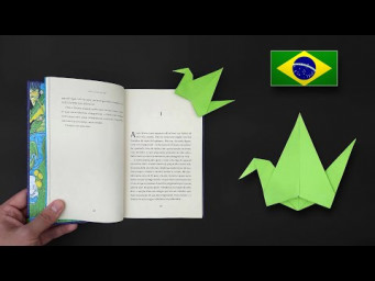 Origami: Marcador de P&aacute;gina Tsuru - Instru&ccedil;&otilde;es em Portugu&ecirc;s BR
