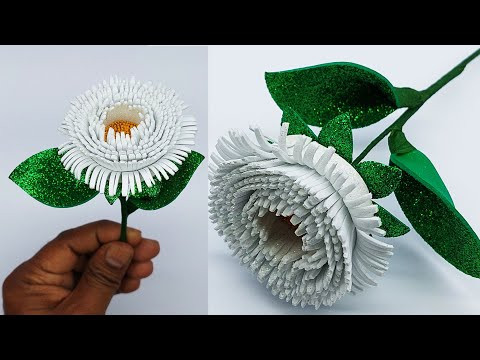 Simple and Beautiful Foam Paper Flowers - Paper Craft - DIY Flowers - Home Decor Simple and Beautiful Foam Paper Flowers - Paper Craft - DIY Flowers - Home Decor