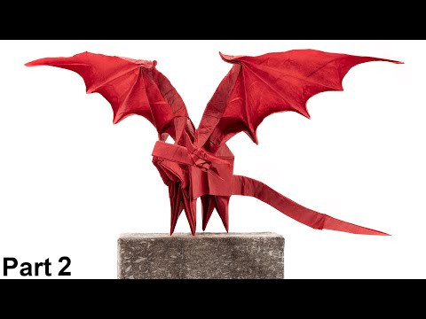 Origami Simple Dragon tutorial 4K (Shuki Kato) part 2 折り紙 シンプルドラゴン | 종이 접기 단순 드래곤 Origami Simple Dragon tutorial 4K (Shuki Kato) part 2 折り紙 シンプルドラゴン | 종이 접기 단순 드래곤