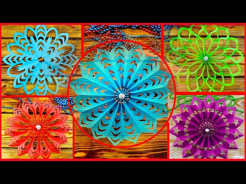 ТОП 5 Объемные #СНЕЖИНКИ ИЗ БУМАГИ/ Поделки на Новый Год своими руками Видео #108 ТОП 5 Объемные #СНЕЖИНКИ ИЗ БУМАГИ/ Поделки на Новый Год своими руками Видео #108