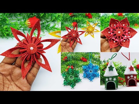 4 Types Of Christmas Ornaments - Handmade Christmas Decorations - Decorate With Me - Dollar Tree DIY 4 Types Of Christmas Ornaments - Handmade Christmas Decorations - Decorate With Me - Dollar Tree DIY