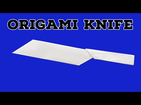 AMAZING Origami Knife | How to Make a Paper Knife | Paper Weapons | Cleaver