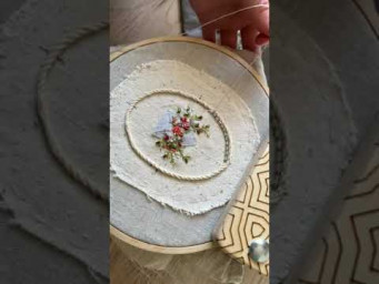 #embroidery #вышивка #embroiderytutorial #handmade #diy #embroideryflowers #beads #beadsembroidery