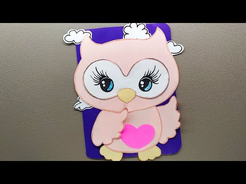 Открытка совушка с сердечком и ШАБЛОНАМИ. 8 МАРТА/ 14 февраля/ DIY_ Открытка маме Открытка совушка с сердечком и ШАБЛОНАМИ. 8 МАРТА/ 14 февраля/ DIY_ Открытка маме