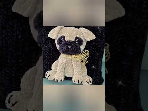 New cushion cover with 3D pug New cushion cover with 3D pug