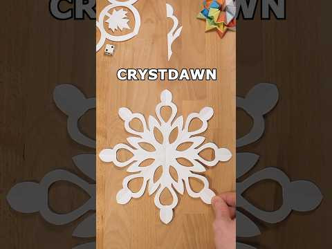 DIY PAPER CRYSTDAWN SNOWFLAKE TUTORIAL ❄️ HOW TO MAKE A SNOWFLAKE OUT OF PAPER INCLART