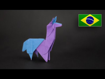 Origami: Lhama para Diego - Instru&ccedil;&otilde;es em Portugu&ecirc;s PT-BR @Francesco Massimo Origami