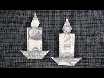 Interesting MONEY CANDLE | Dollar Origami for Birthday | Tutorial DIY by NProkuda