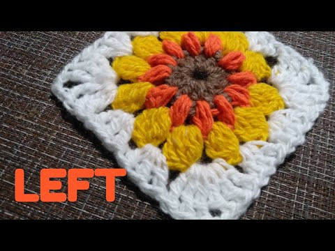 LEFT How to crochet a sunflower - Crocheting - Как связать крючком Подсолнух LEFT How to crochet a sunflower - Crocheting - Как связать крючком Подсолнух