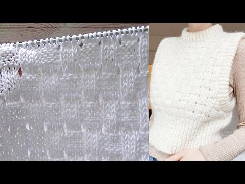 ОРИГИНАЛЬНЫЙ , СТИЛЬНЫЙ УЗОР  "ПЛЕТЕНКА"!!! УЗОР ДЛЯ КАРДИГАНОВ, СВИТЕРОВ, ЖИЛЕТОВ, ДЖЕМПЕРОВ.