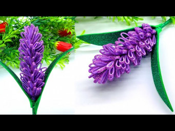 New Year Decor - Lavender Flower Making at Home - How To Make Flower - Home Decoration Craft - DIY