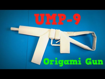 Origami Gun | How to Make a Paper UMP9 Gun | Easy Origami ART Paper Crafts