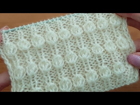 Просто и красиво! Узор спицами для детской кофточки, свитера, шапочки. Просто и красиво! Узор спицами для детской кофточки, свитера, шапочки.