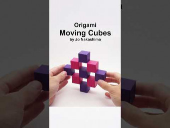 ORIGAMI MOVING CUBES #shorts