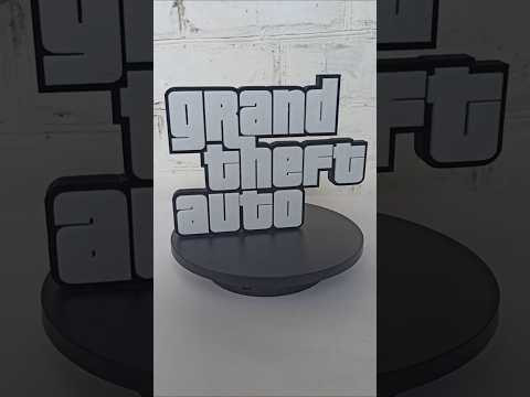 Логотип grand theft auto. 3d-друк. Друк на замовлення. #3dprinting #3ддрук #3dprinter #art #gta #diy