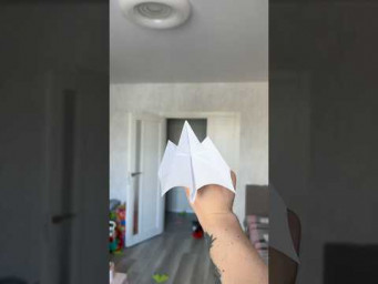 Threw a 333 ft Paper Plane&hellip; Grandma Still in Shock #origami #airplane #diy #paperplane