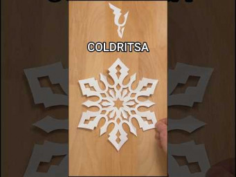 HOW TO MAKE PAPER COLDRITSA SNOWFLAKE INSTRUCTION ❄️ CHRISTMAS DECORATION IDEAS INCLART