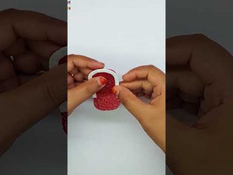 Most Beautiful Eva Glitter Foam Paper Flower Making at Home #shorts #flowers #handmade