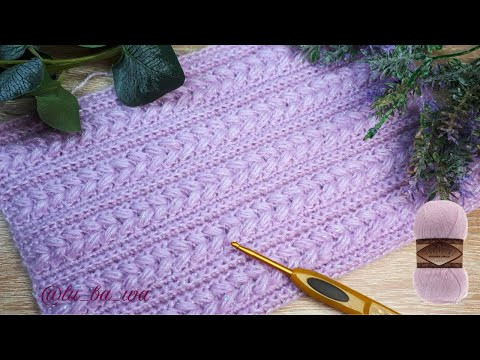 Ух ты! Такой простой и красивый узор крючком!